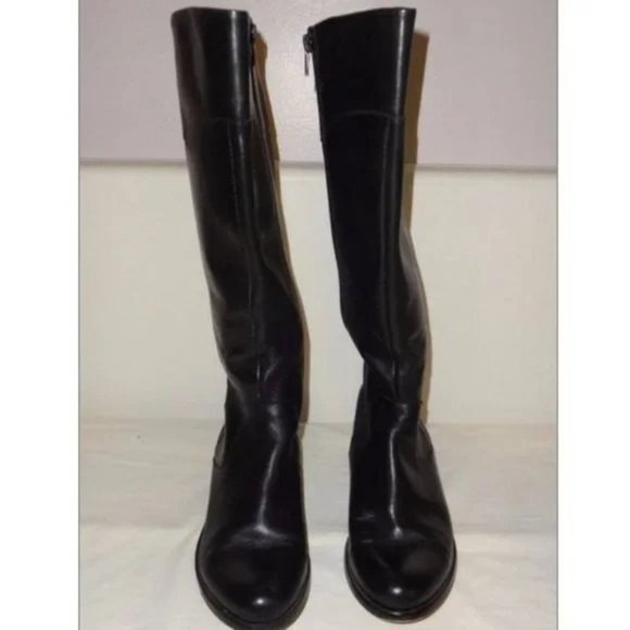 🆕 CORSO COMO Stirrup Knee High Riding Boots Black 6.5 - Picture 5 of 7